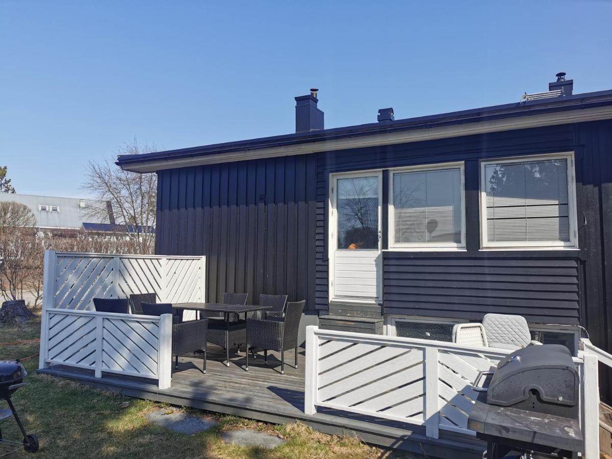 The White And Black House Villa Kalix Exterior photo